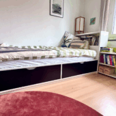 Ikea FLAXA Bett 90×200 komplett Set