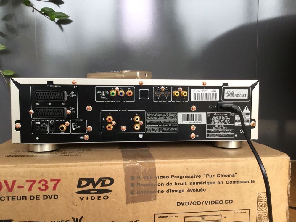 PIONEER DVD PLAYER GOLD Campagner Edition Top DV 737 Gold