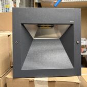 BEGA Wand- und Deckeneinbauleuchte, grafit