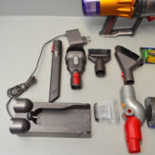 Dyson V12 Detect Slim Akku-Staubsauger – Gelb/Eisenfarben