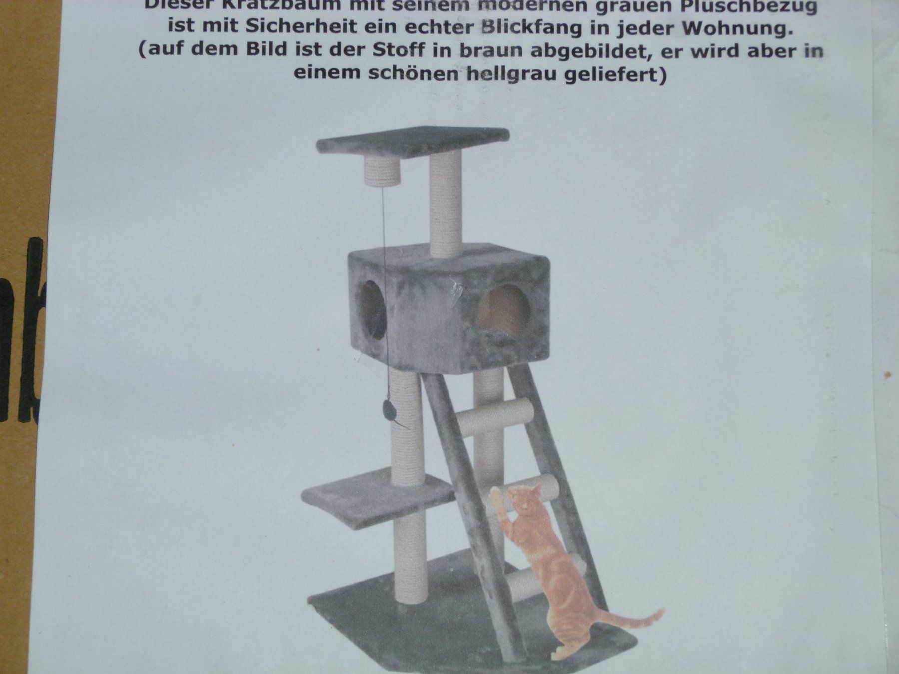 Katzenkratzbaum mit Leiter Liegeplatz Neu OVP
